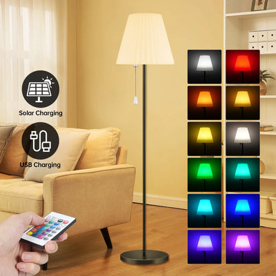 Lampadaire Solaire Extérieur Sans Fil avec Capteur de Lumière