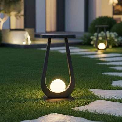 Lampe Solaire de Sol pour Pelouse et Jardin