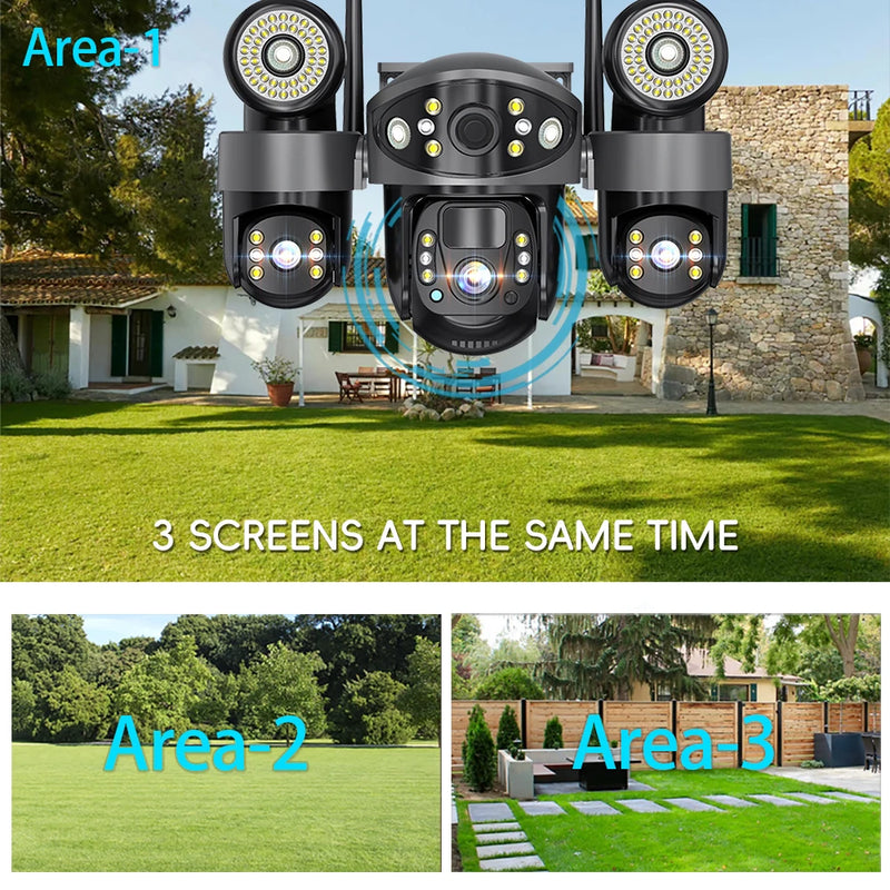 Caméra de Surveillance Extérieure 4G Solaire PTZ Zoom 10x