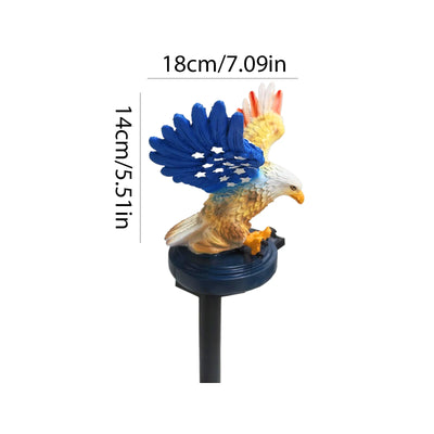 Statue Solaire Aigle Lumineuse pour Jardin et Pelouse