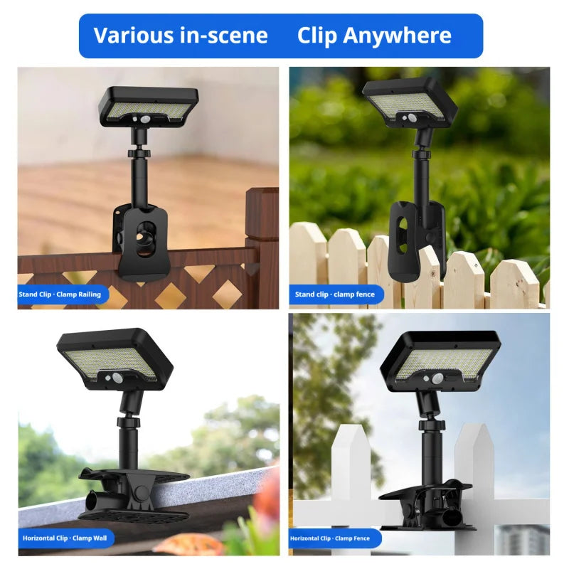 Lampe Solaire à Clipser Extérieur Double Usage Jardin