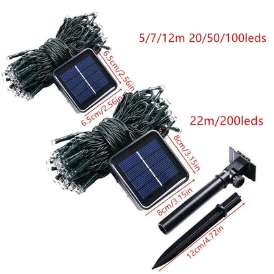 Guirlande Solaire LED Féerique Décoration de Noël