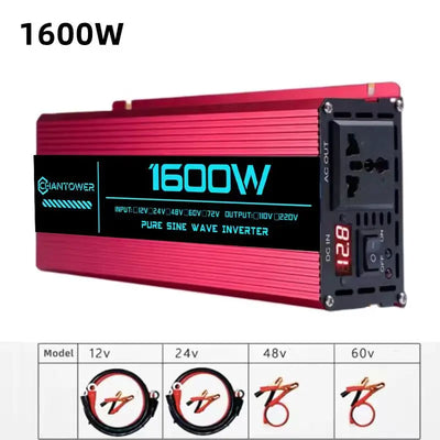 Convertisseur Solaire Onde Pure 1600W à 6000W