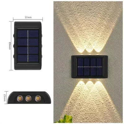 Applique Solaire Murale Extérieure Haut Bas Étanche