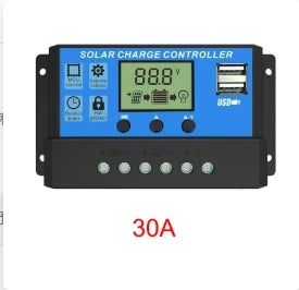 Régulateur Solaire 10A à 100A LCD Double Port USB