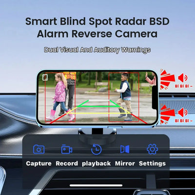 Caméra de Recul Solaire WiFi Magnétique pour Camping-Car