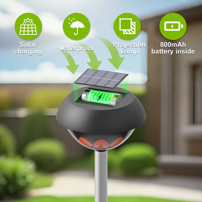 Lampe Solaire de Jardin 3-en-1 Projecteur LED IP65 Étanche