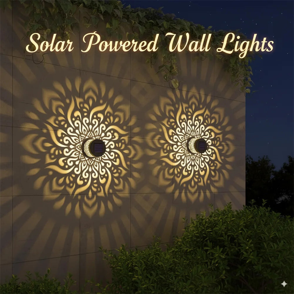Applique Solaire Murale Extérieure LED Mandala