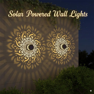 Applique Solaire Murale Extérieure LED Mandala
