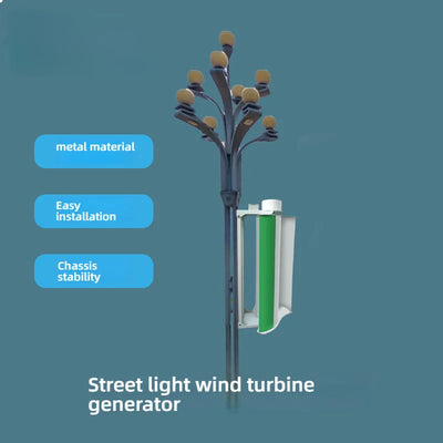 Micro Éolienne Verticale Murale à Basse Vitesse