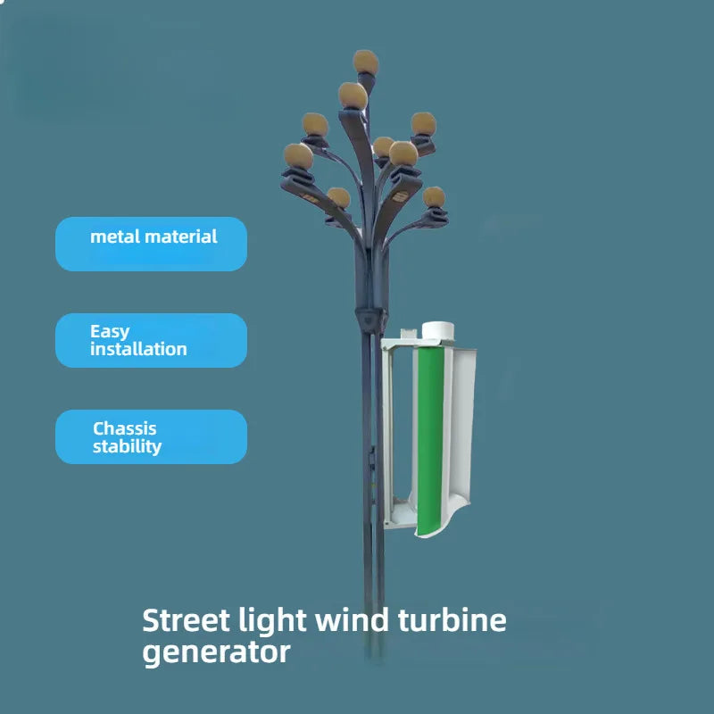 Micro Éolienne Verticale Murale à Basse Vitesse