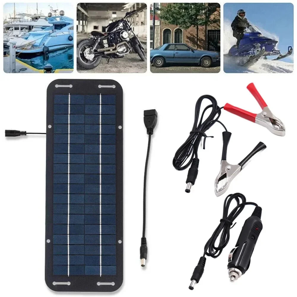 Chargeur Solaire 12V de Batterie Voiture Bateau
