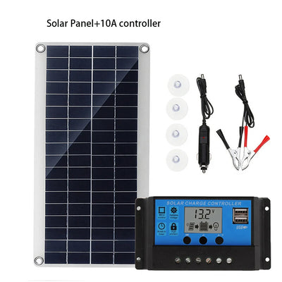 Kit Panneau Solaire 30W avec Régulateur et Sortie USB