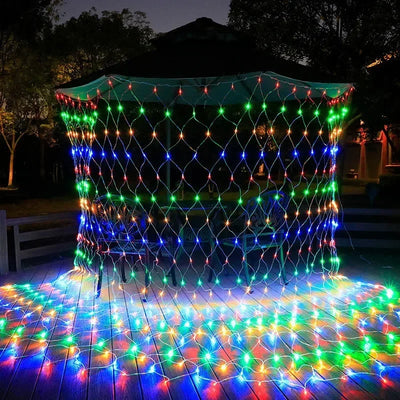 Filet Lumineux Solaire LED 3x2 m et 6x4 m Noël