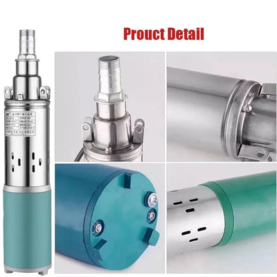 Pompe à Eau Solaire Submersible Puits Profond Inox