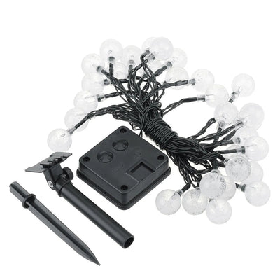 Guirlande Solaire Extérieur Boules à Bulles Goutte d'Eau LED