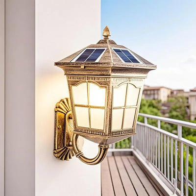 Applique Solaire Murale Extérieure LED Bronze