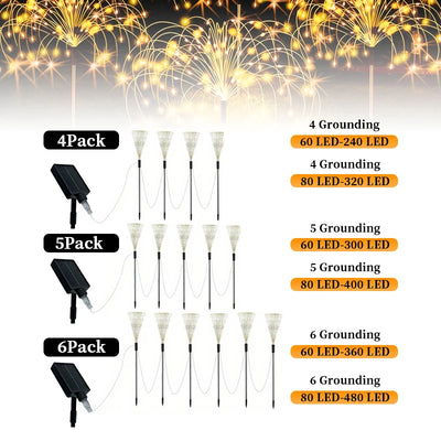 Lampe solaire de jardin blanc chaud décorative