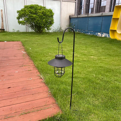 Lanterne Solaire Extérieure Rétro Métal Filament LED Suspendue