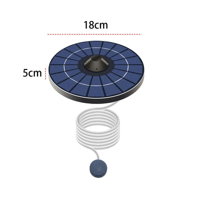 Aérateur Solaire Flottant pour Bassin avec Pierre à Bulles