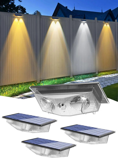 Lumière Solaire Clôture RGB IP65 Couleurs Changeantes Lot de 4