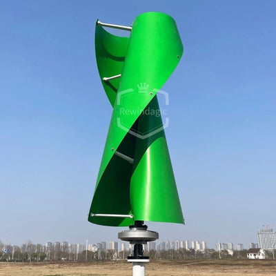 Éolienne Verticale 10 kW avec MPPT et Onduleur Hors Réseau
