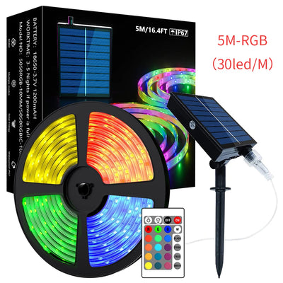 Guirlande Solaire LED Étanche Extérieure Décoration Jardin Noël
