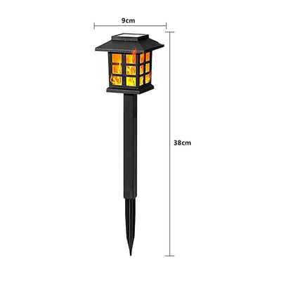Torche Solaire Flamme Scintillante 10 LED Décoration Jardin