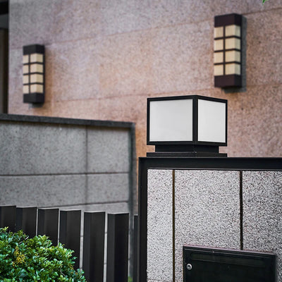 Lampe Solaire de Pilier Portail Étanche IP65