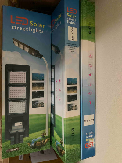 Lampadaire Solaire Extérieur avec Détecteur Radar et Mât IP67