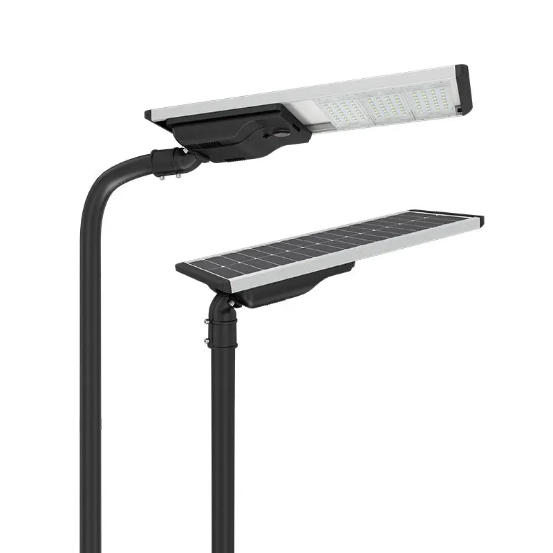 Lampadaire Solaire LED Aluminium Tout-en-Un 40W, Étanche IP66