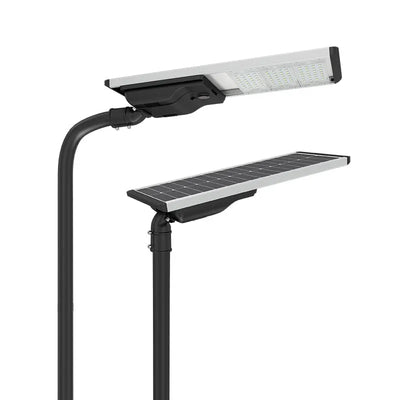 Lampadaire Solaire LED Aluminium Tout-en-Un 40W, Étanche IP66