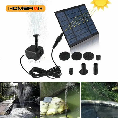 Mini Pompe Solaire de Fontaine 1,2W avec Panneau