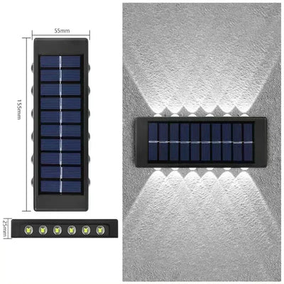 Applique Solaire Murale Extérieure Haut Bas Étanche