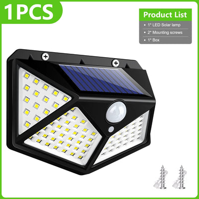 Applique Solaire Extérieur 500 LED Détecteur de Mouvement