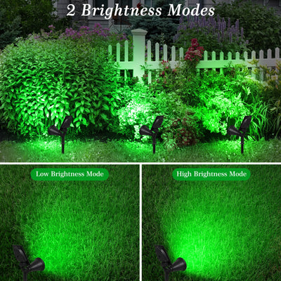 Projecteur Solaire Vert Étanche Mur Jardin Extérieur