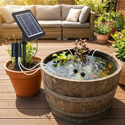Pompe à Oxygène Solaire pour Bassin et Aquarium