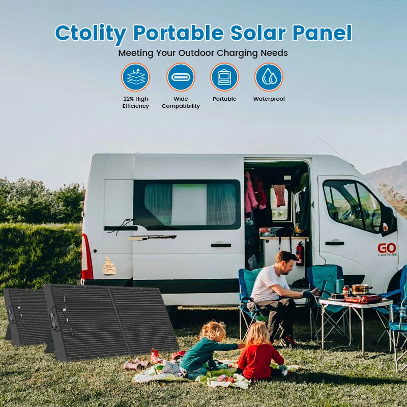 Panneau Solaire Pliable Portable 100W
