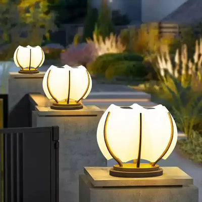 Lampe Solaire de Pilier Extérieure Minimaliste