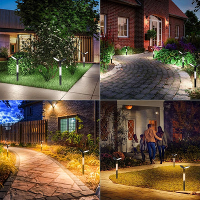 Lampe Solaire à Piquet Jardin Blanc Chaud et Froid pour Allée