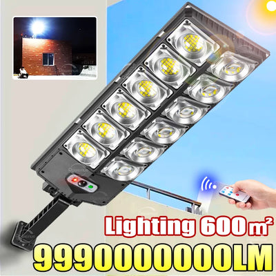 Lampe Solaire Extérieure LED Puissante Capteur Mouvement IPX67 Étanche