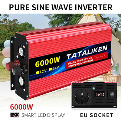 Convertisseur Solaire Onde Pure 12V 24V 220V