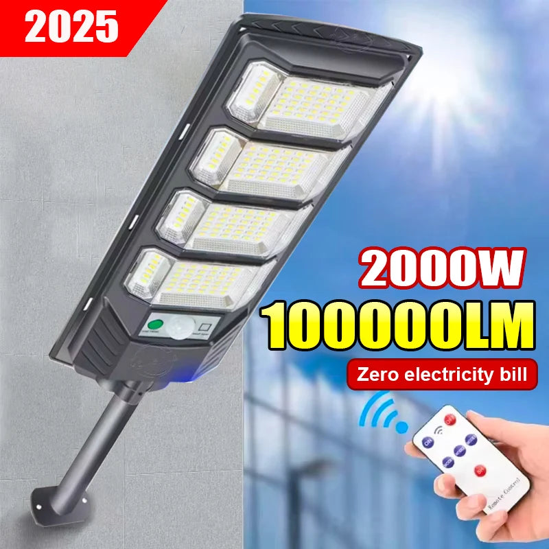 Projecteur Solaire Puissant Détecteur de Mouvement Extérieur