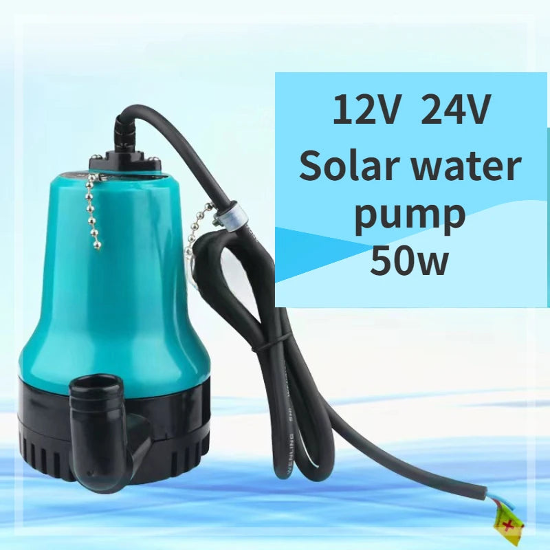 Pompe à Eau Solaire Submersible Mini 12V 24V