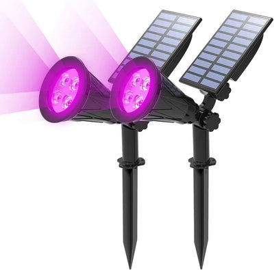 Lampe Solaire Paysage LED Lumière Noire IP65 Jardin