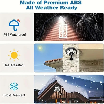 Projecteur Solaire 168 LED Octogonal Détecteur Mouvement IP65