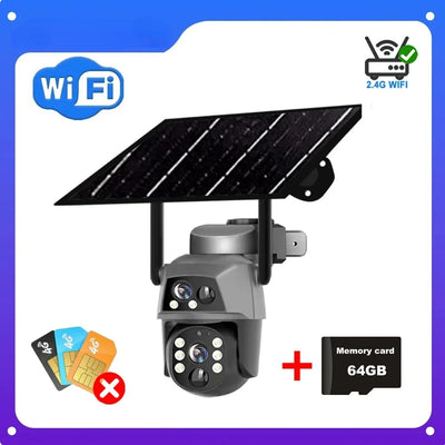 Caméra Solaire 4G Double Objectif Vision Nocturne - vue 11