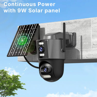 Caméra Solaire 4G Extérieure Suivi Automatique - vue 4