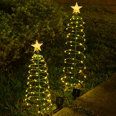 Guirlande Solaire Sapin de Noël LED RVB IP65 Étoile