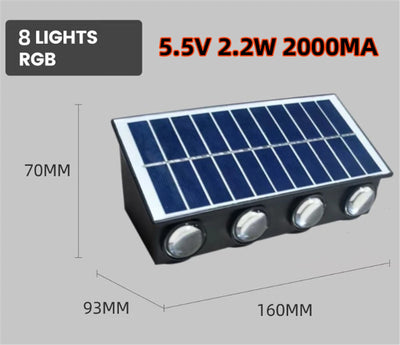 Modèles LED de l'applique solaire murale RGB